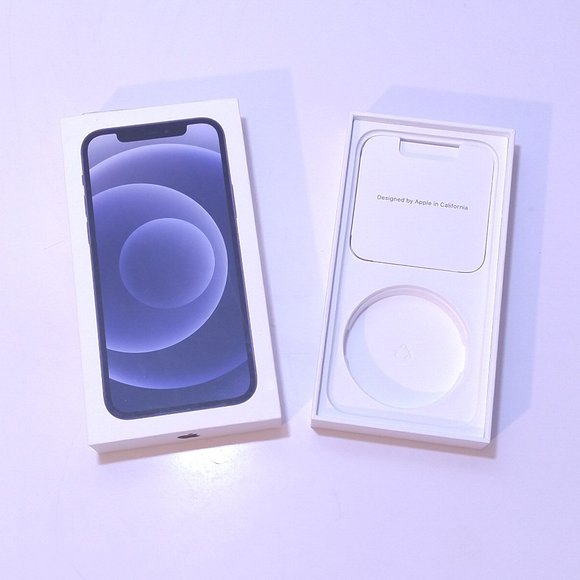 APPLE iPHONE 12 BOX ONLY 64GB Original Packaging OEM Steve Jobs LOGO STICKER - Picture 3 of 16